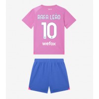 AC Milan Rafael Leao #10 3rd trikot Kinder 2023-24 Kurzarm (+ Kurze Hosen)
